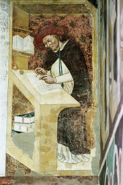 Hugues de Provence at his Desk from the Cycle of 'Forty Illustrious Members of the Dominican Order' von Tommaso  da Modena