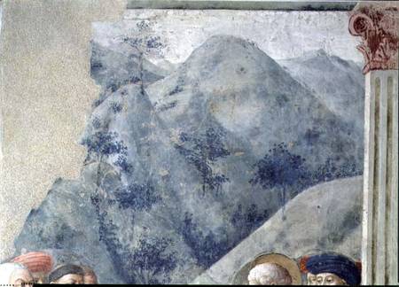 St. Peter Preaching in Jerusalem (Hilly Landscape) (detail of 63197) von Tommaso Masolino da Panicale