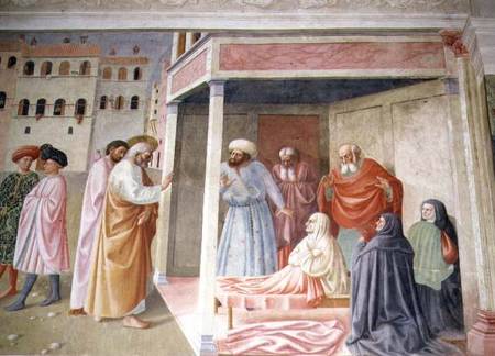 The Resurrection of Tabitha von Tommaso Masolino da Panicale