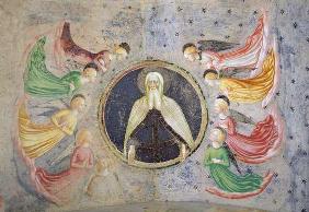 The Eternal Father surrounded by Angels (fresco) 1924