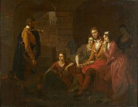Marquis de La Fayette im Gefängnis in Olmütz 1850