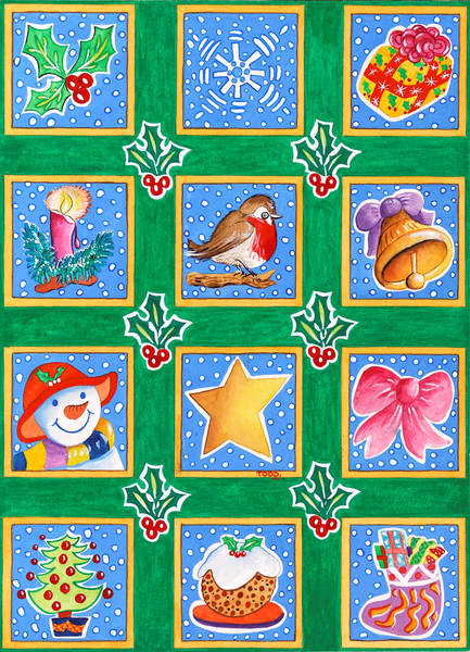 12 Squares for Christmas von Tony  Todd