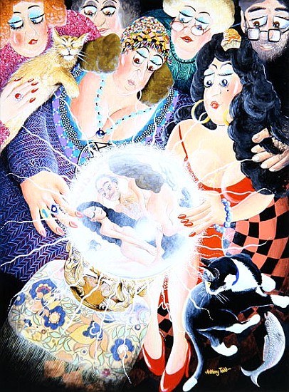 Mrs Dai Bread one and two crystal gaze and discover their husbands'' indiscretions, 2007 (acrylic on von Tony  Todd
