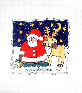Love from Santa, 2005 (w/c on paper) 