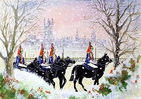 The Household Cavalry, 2005 (w/c on paper) 