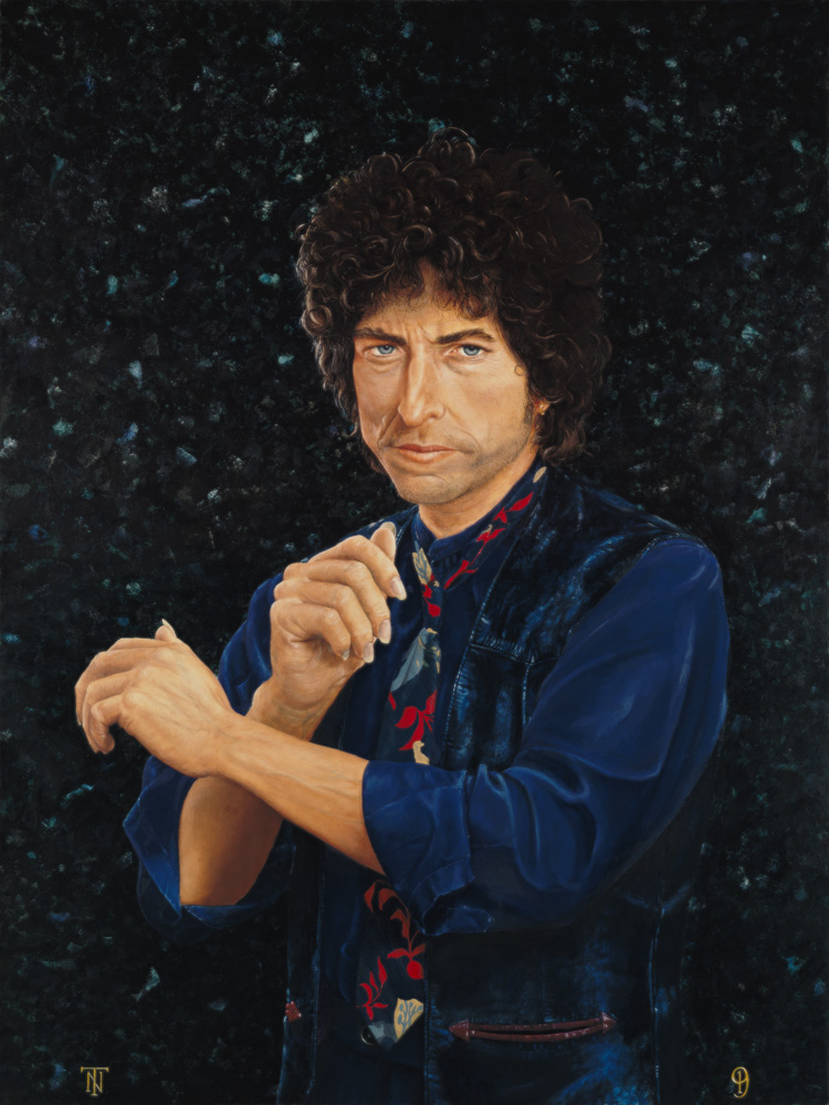 Bob Dylan (b.1946) 1991 (oil on canvas)  von Trevor  Neal