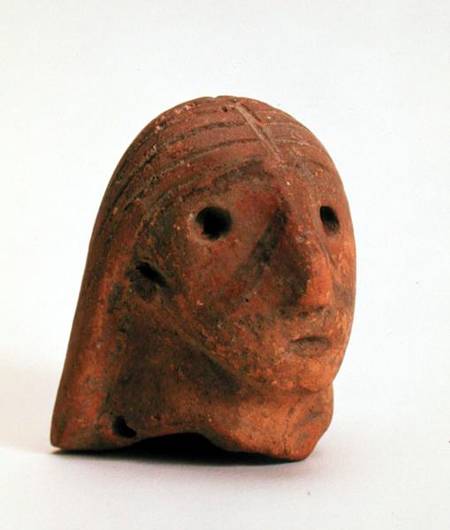 Head of a female figurine, Krinichki von Tripolye