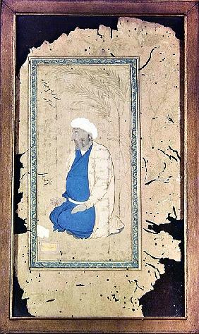 Man kneeling with hand outstretched in prayer