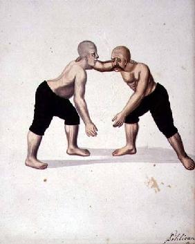 Two Wrestlers, Ottoman period third quar