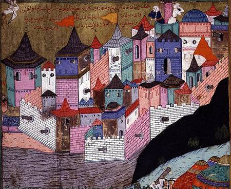 TSM H.1524 Attack on Belgrade in 1521, from the 'Hunername' by Lokman von Turkish School