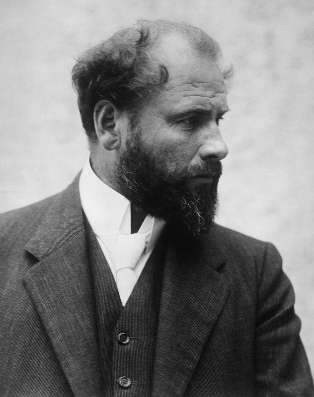 Der österreichische Maler Gustav Klimt von (um 1900) Anonym