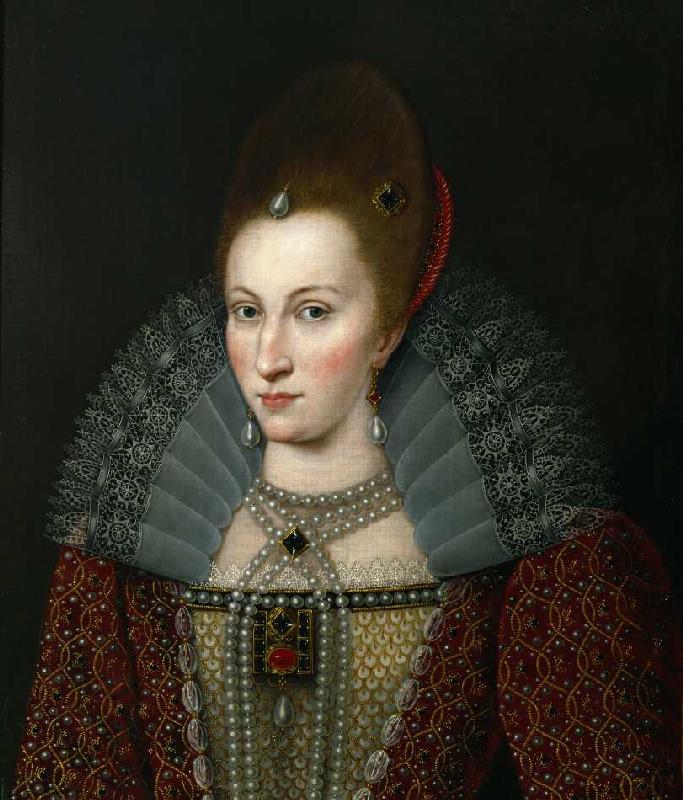Anne von Dänemark, Königin von England (1574-1619), Gemahlin James I. von (um 1900) Anonym