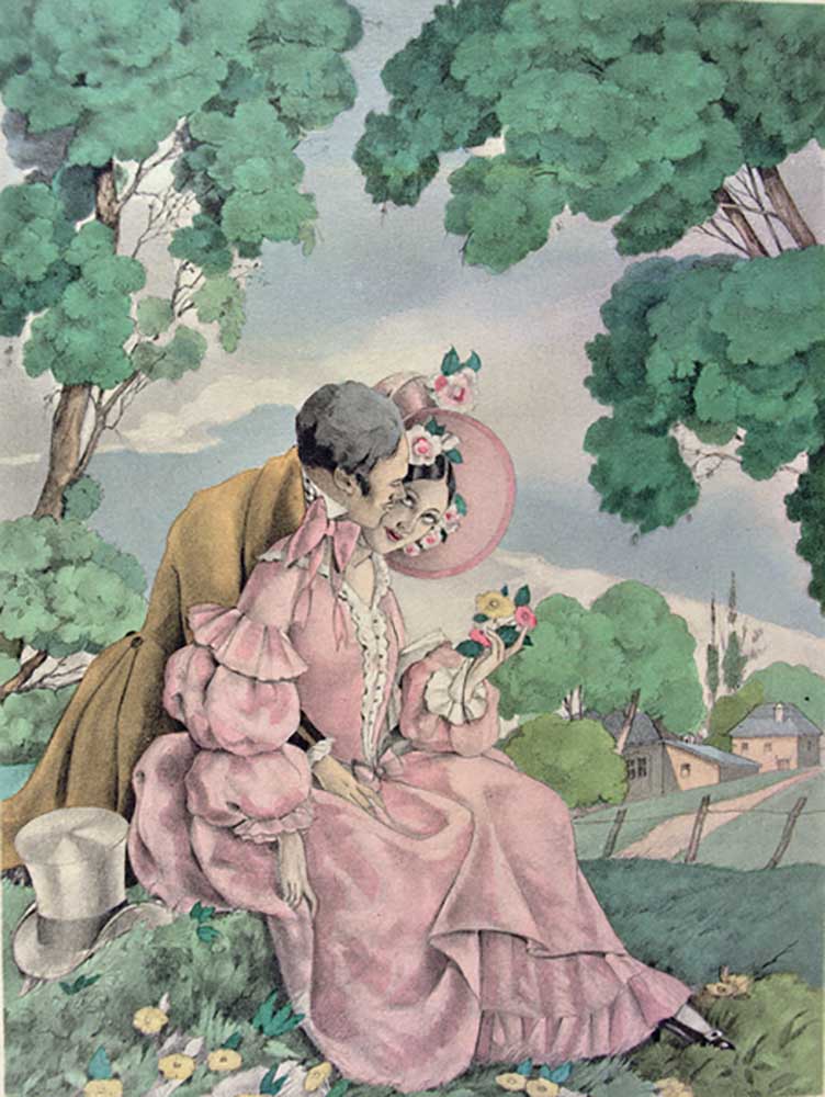 Illustration für Madame Bovary von Gustave Flaubert (1821-80), veröffentlicht von Gibert Jeune, 1953 von Umberto Brunelleschi