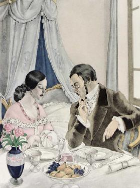 Illustration für Madame Bovary von Gustave Flaubert (1821-80), veröffentlicht von Gibert Jeune, 1953 1953