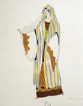 Kostüm für Liu aus Turandot von Giacomo Puccini, Entwurf von Umberto Brunelleschi (1879-1949) für di