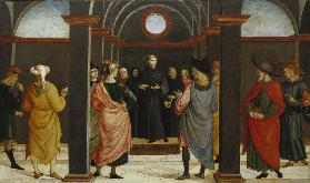 Die Disputation des Hl. Augustinus mit dem Häretiker Fortunatus