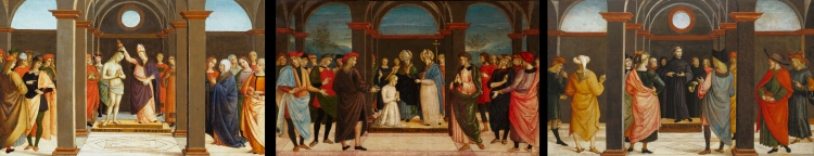 Szenen aus dem Leben des heiligen Augustinus von Umbrischer Meister um 1500
