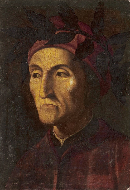 Porträt von Dante Alighieri (1265-1321) von Unbekannter Künstler