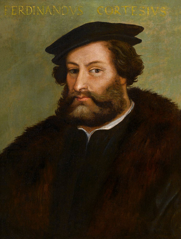 Porträt von Hernán Cortés von Unbekannter Künstler