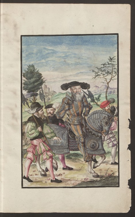 Bildnis von Markgraf Albrecht von Brandenburg-Anspach (Aus: Kriegsordnung) von Unbekannter Künstler