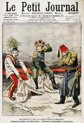 Bosnische Krise. Titelseite des Pariser Le Petit Journal, 18. Oktober 1908 1908
