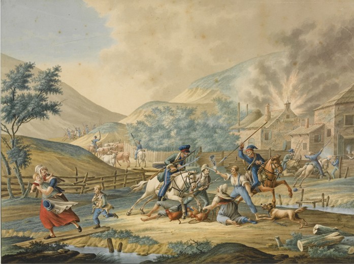 Britisch-Russische Invasion in Holland 1799 von Unbekannter Künstler
