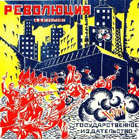 Cover-Design für das Kinderspiel "Die Revolution" 1925