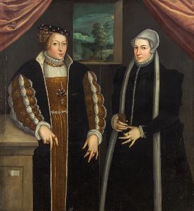 Damendoppelporträt (Marie von Brandenburg-Kulmbach und Christina von Dänemark?)