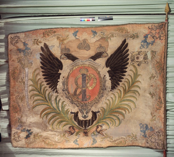 Das Banner des Preobraschenski-Regiments von Unbekannter Künstler