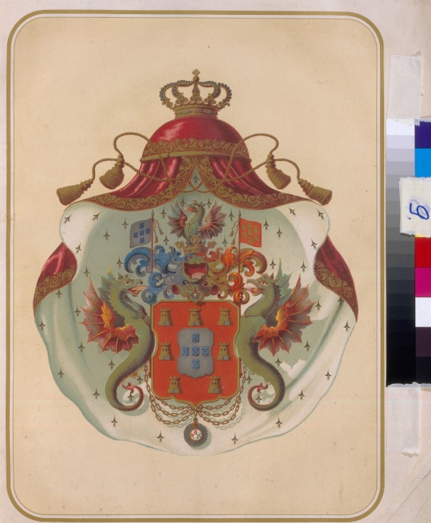Das Wappen der Großloge der Freimaurer von Mecklenburg von Unbekannter Künstler