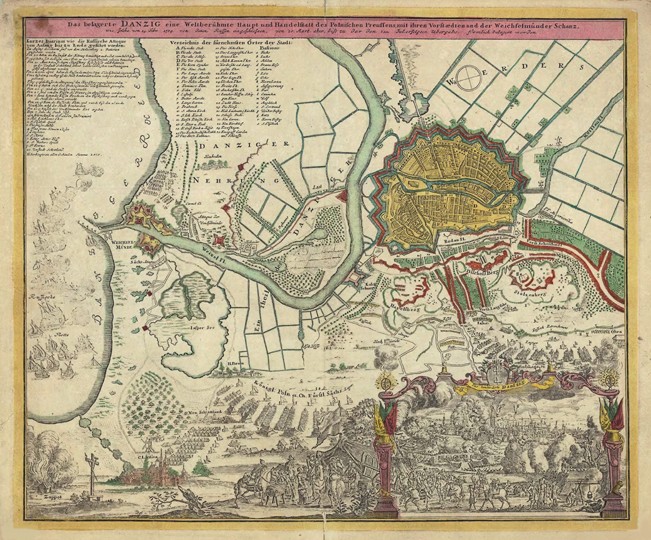 Die Belagerung Danzigs, 1734 von Unbekannter Künstler