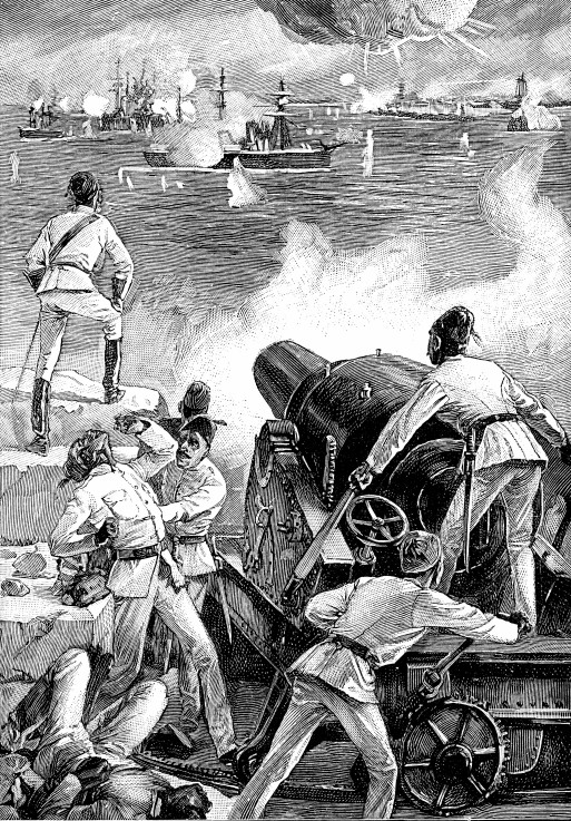Die Beschießung von Alexandria am 11. Juli 1882 von Unbekannter Künstler