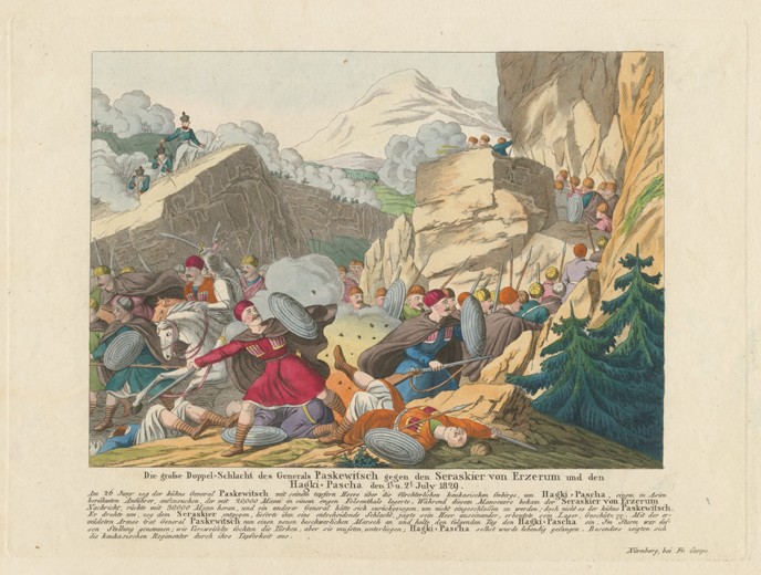 Die Einnahme von Erzurum durch Iwan Paskewitsch am 27. Juni 1829 von Unbekannter Künstler