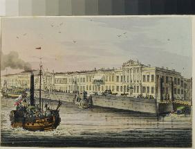 Die Englische Uferstrasse in St. Petersburg (Album von Marie Taglioni)