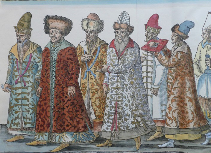 Die Herrscher von Moskau. Großfürst Ivan III., Wassili III. Iwanowitsch, Iwan IV. der Schreckliche u von Unbekannter Künstler