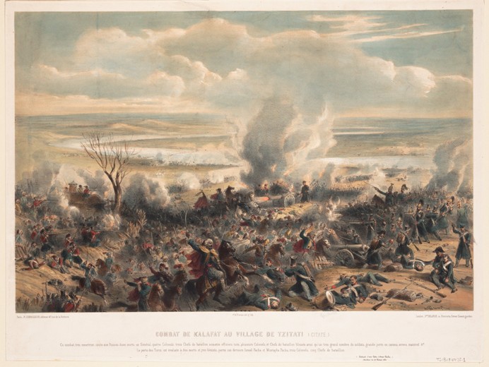Die Schlacht von Calafat im Januar 1854 von Unbekannter Künstler