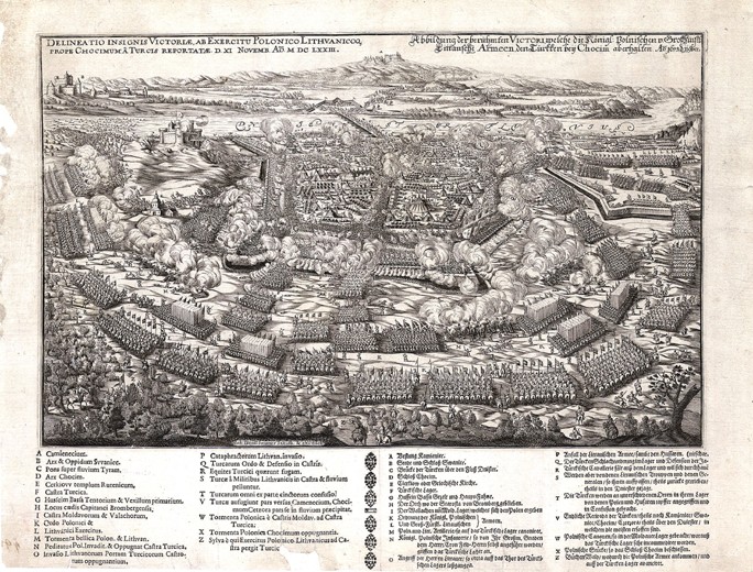 Die Schlacht von Chotyn am 11. November 1673 von Unbekannter Künstler
