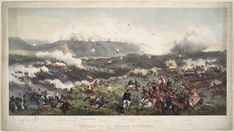 Die Schlacht von Inkerman am 5. November 1854 von Unbekannter Künstler