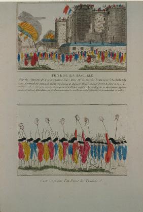 Die Zerstörung der Bastille den 14. Juli 1789 1789