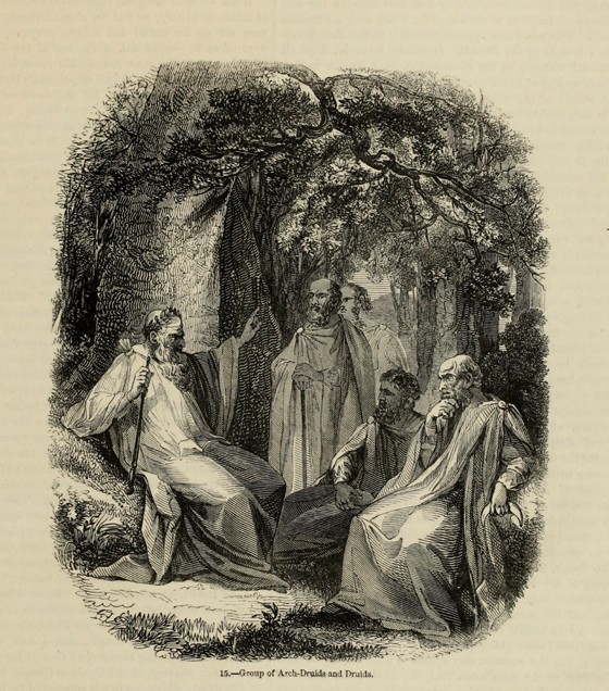 Druiden (Aus dem Buch "Old England: A Pictorial Museum") von Unbekannter Künstler