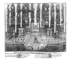 Feuerwerk anlässlich der Krönung von Anna Ioannowna am 30. April 1730 1730