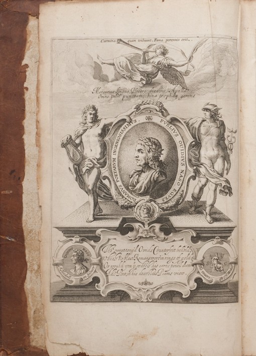 Frontispiz mit Porträt von Ovid, Metamorphosen, Oxford, 1632 von Unbekannter Künstler