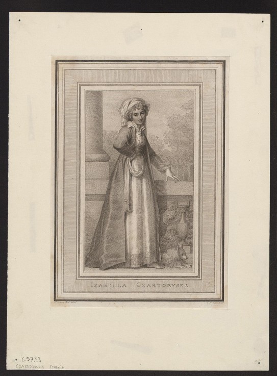 Fürstin Izabela Czartoryska, geborene Gräfin Flemming (1746-1835) von Unbekannter Künstler