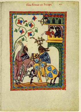 Graf Friedrich II. von Leiningen (Darstellung im Codex Manesse)