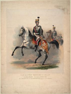 Grossfürst Alexander Nikolajewitsch als Innhaber des 4. Oesterreichischen Husaren-Regiments 1845