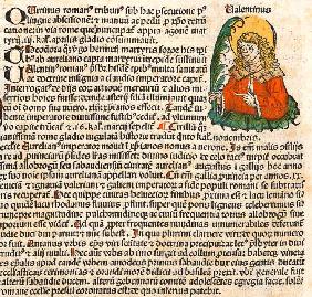 Heiliger Valentin (aus der Schedelschen Weltchronik) 1493