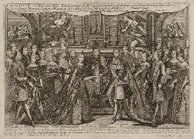 Hochzeit von Louis Ferdinand de Bourbon, dauphin de Viennois und Maria Theresia Rafaela von Spanien  1745