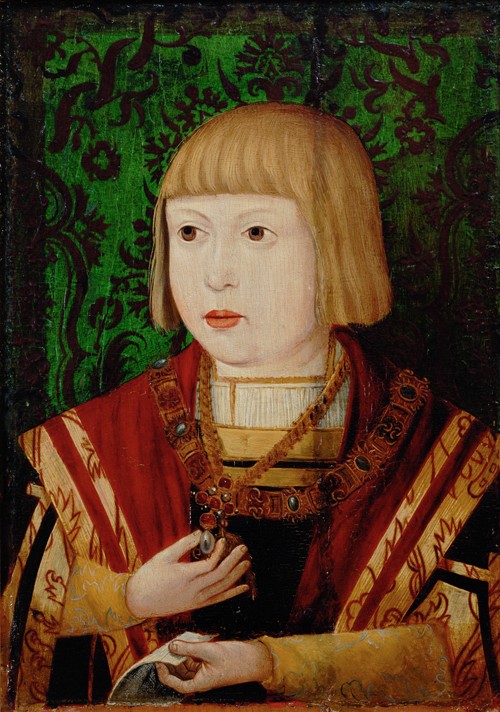 Kaiser Ferdinand I. im Alter von zehn oder zwölf Jahren von Unbekannter Künstler