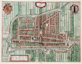 Karte von Delft (Delfi Batavorum) 1649