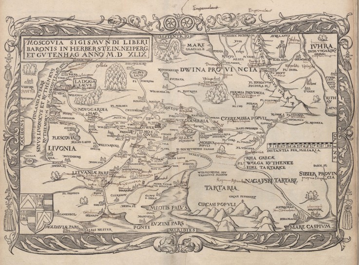 Karte von Russland (Aus: Rerum Moscoviticarum commentarii..) von Unbekannter Künstler